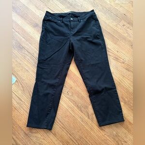 Talbots Black 14P Slim Ankle Curvy Flawless Five Pocket Petites Jean Preowned